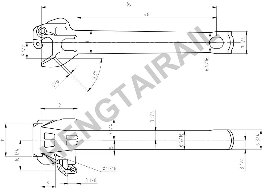 AAR Railway Wagon Coupler E69CE Type