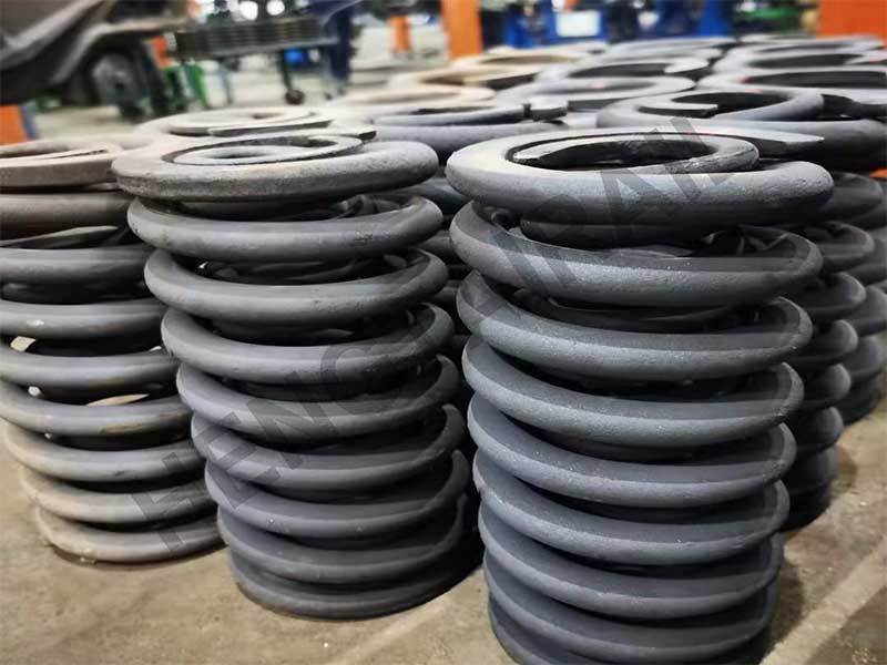 Railway coil bogie spring