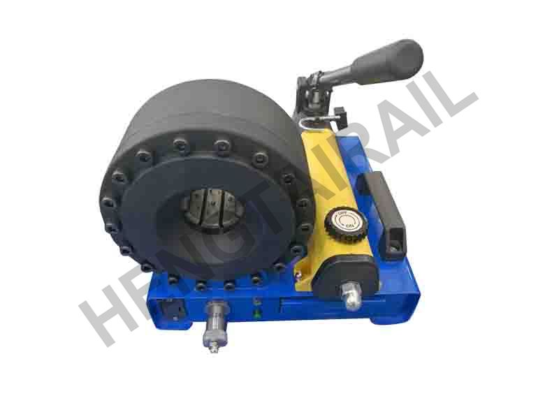 Railway manually operated hydraulic crimping machine hand operated portable crimper