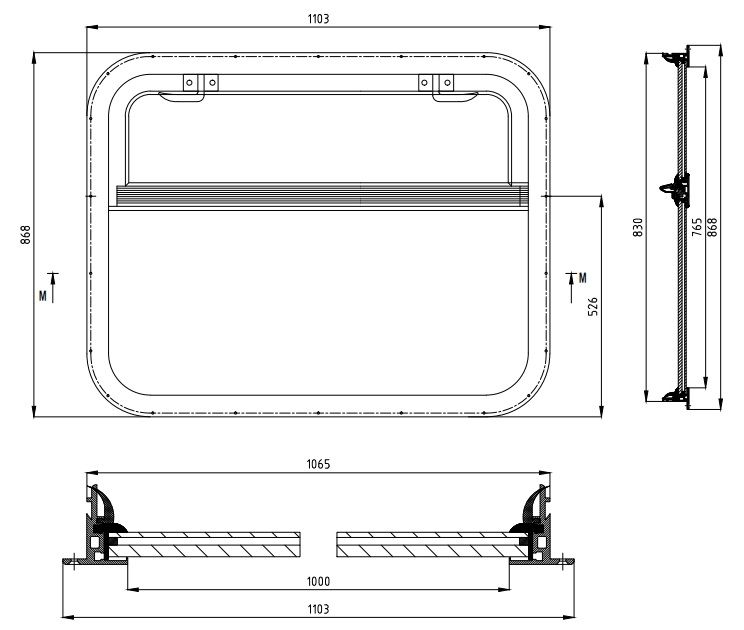 Railway AC car movable window