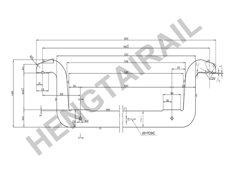 Railway locomotives equalizing beam