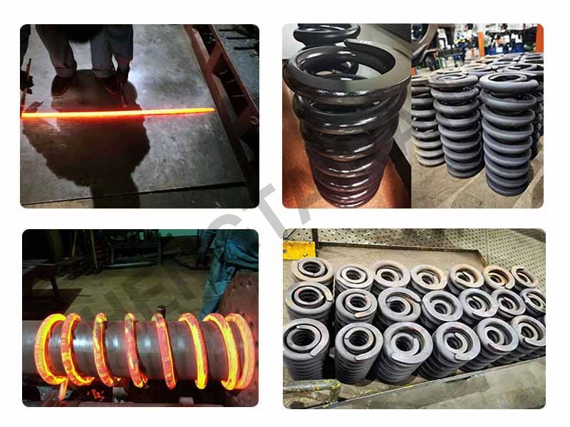 Railway coil bogie spring