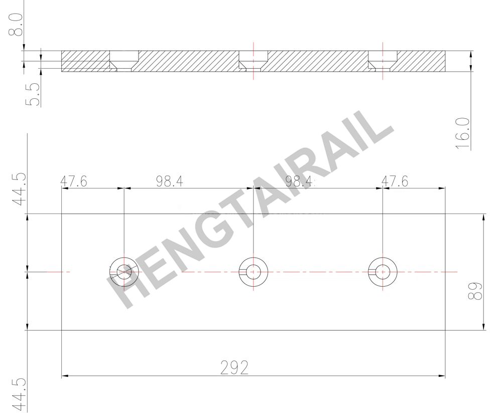 AAR Railway Freight Car Wear Liner Side Bearing Wear plate For Truck