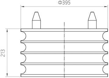 High Quality Train Parts Compression Rubber Spring