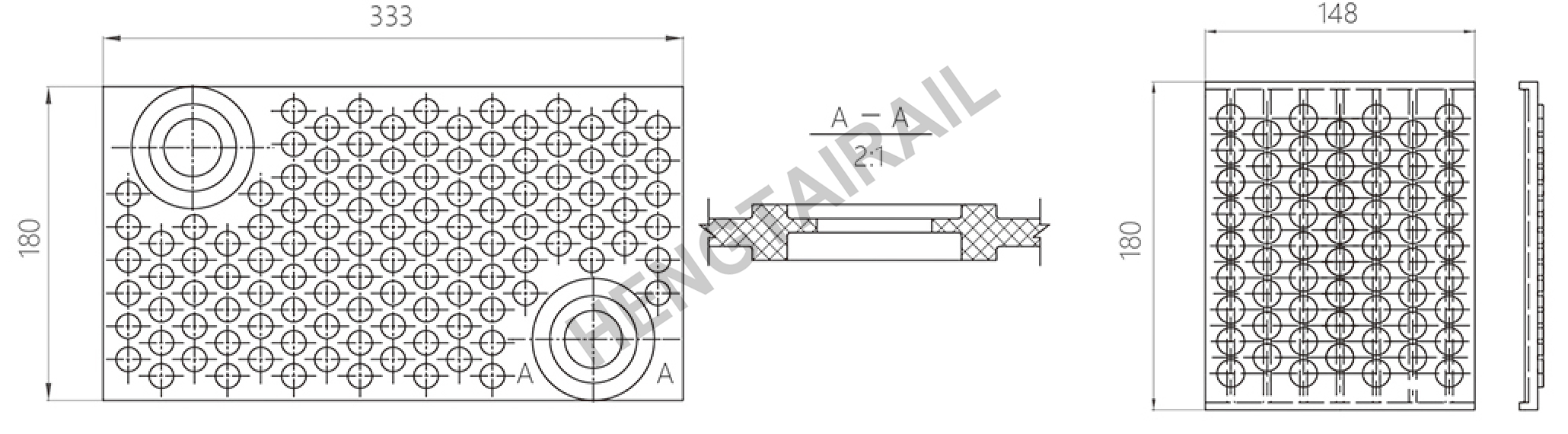 Railway Rubber Rail Pad Rubber Railway Sleepers